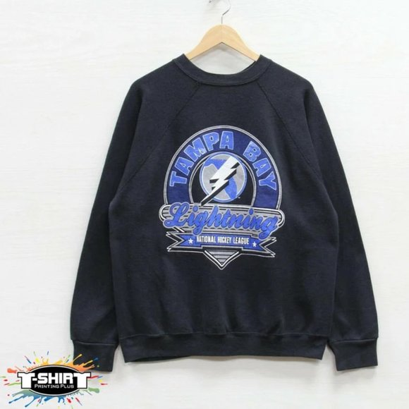 Gildan Other - Vintage NHL Tampa Bay Lightning Logo Sweatshirt, Tampa Bay Lightning Shirt, Ice